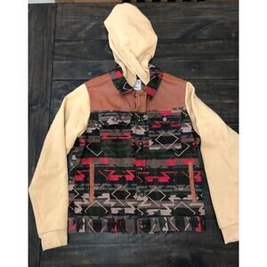 Parish Pride Of The Nation Unisex Jacket Hoodie Pockets Mulitcolor Y Sz 14-16